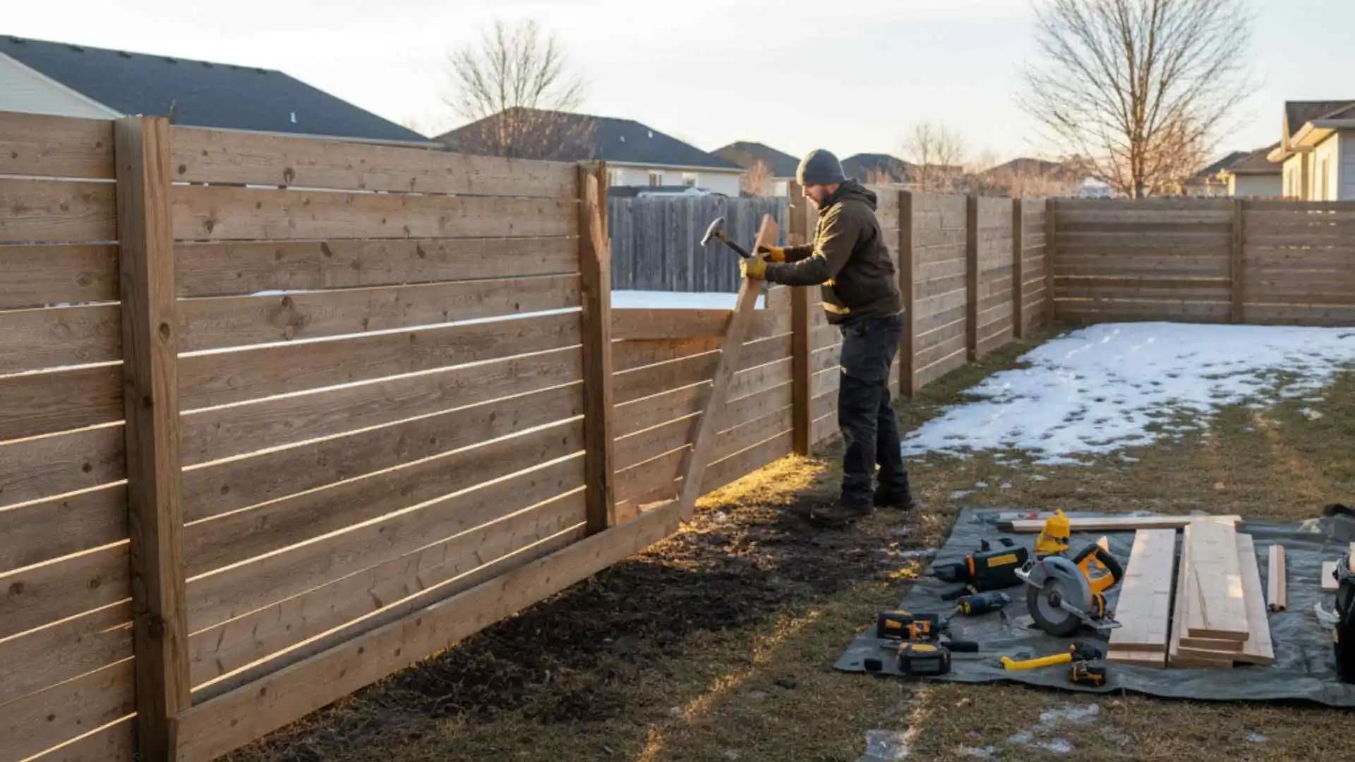 February Fence Repairs to Fix Winter Damage in St Charles MO
