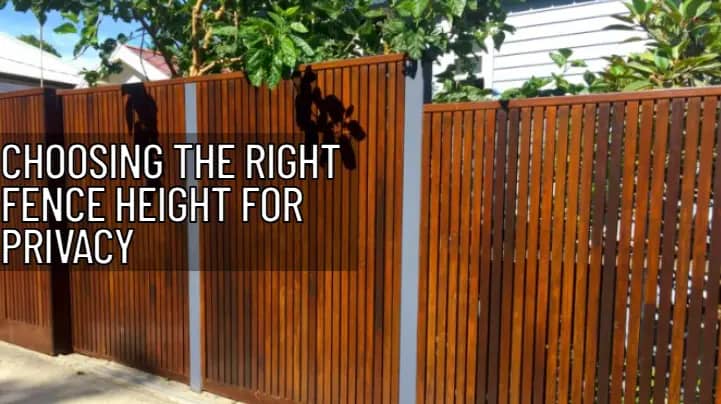 Right Fence Height for Privacy in Kirkwood